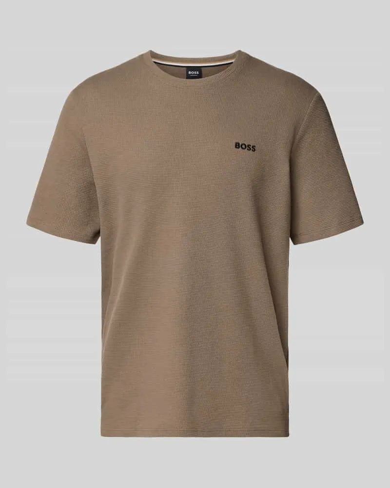 HUGO BOSS Regular Fit T-Shirt in Waffeloptik 