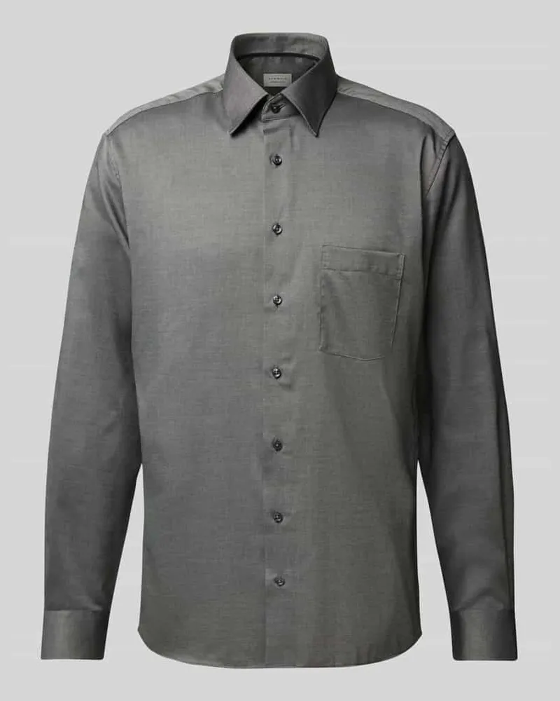 Eterna Modern Fit Business-Hemd mit Kentkragen Black