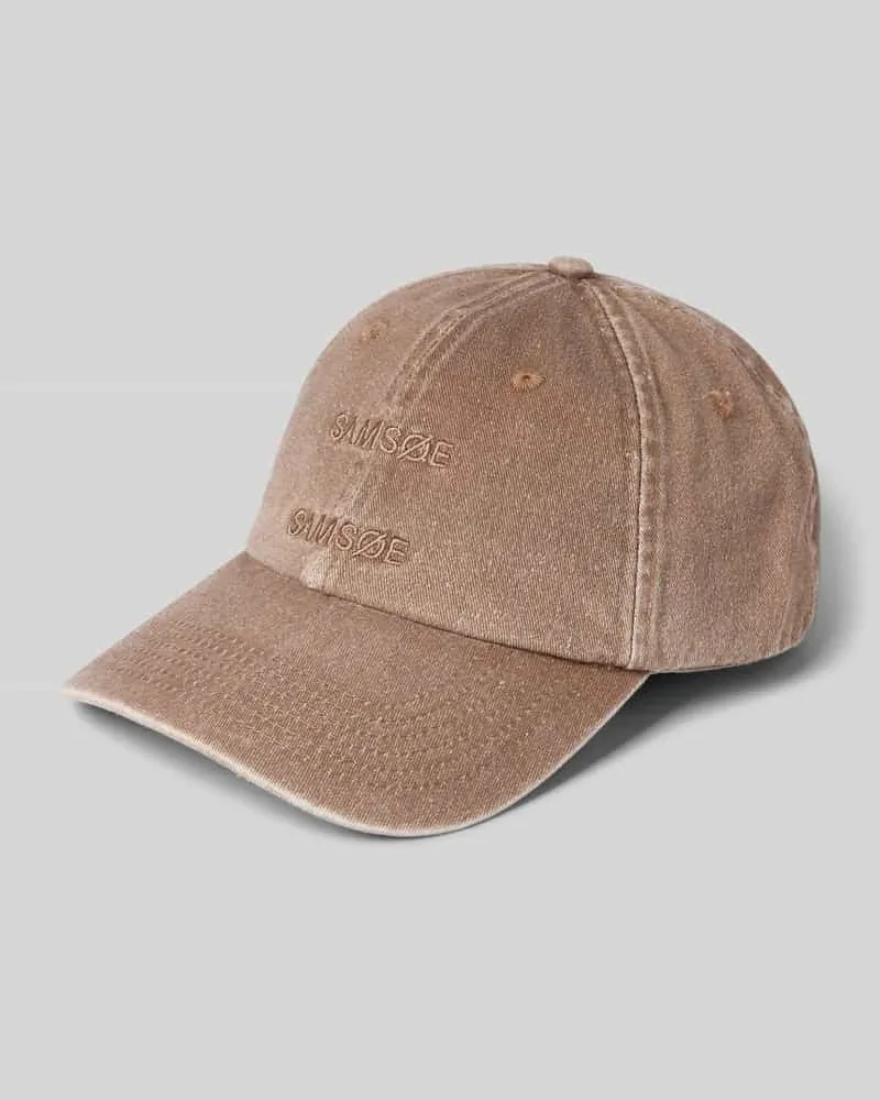 Samsøe & Samsøe Basecap mit Label-Detail Beige