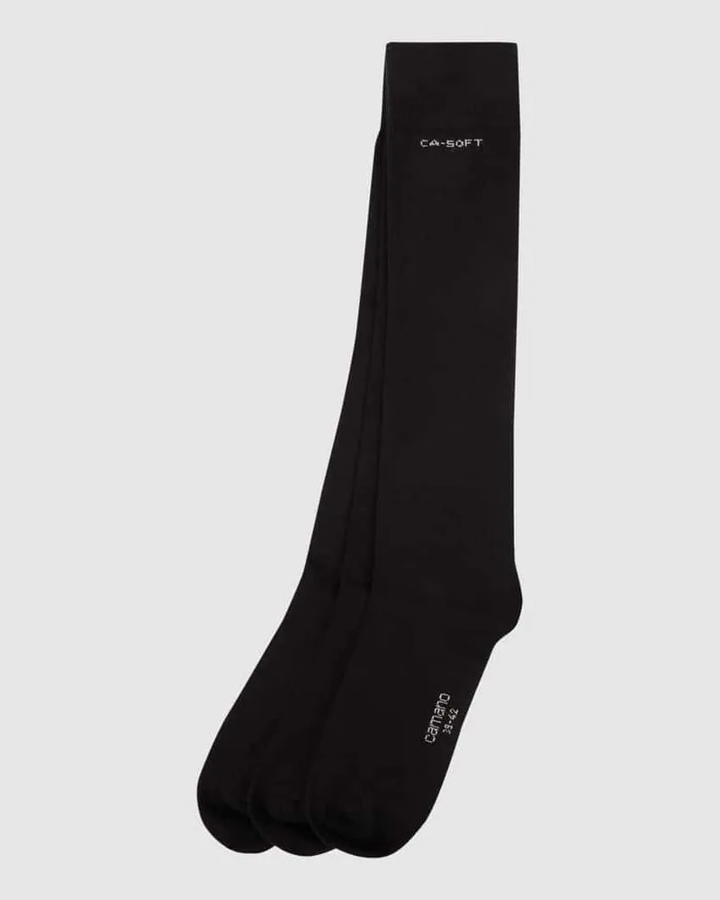 Camano Strümpfe im 3er-Pack Black