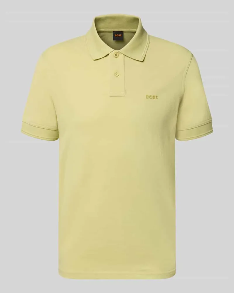 HUGO BOSS Regular Fit Poloshirt aus reiner Baumwolle Modell 'PRIME Oliv