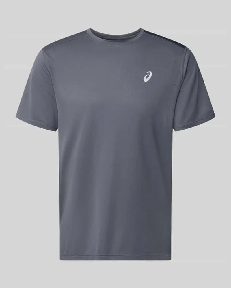 Asics Regular Fit T-Shirt mit Logo-Print Anthrazit