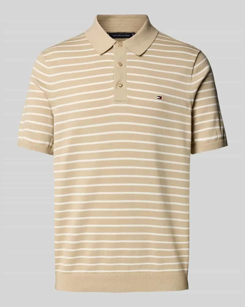 Tommy Hilfiger Regular Fit Poloshirt mit Logo-Stitching 
