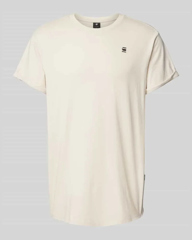 G-STAR RAW T-Shirt mit Label-Detail Offwhite