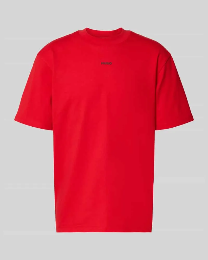 HUGO BOSS Relaxed Fit T-Shirt aus reiner Baumwolle Modell 'DAPOLINO Rot