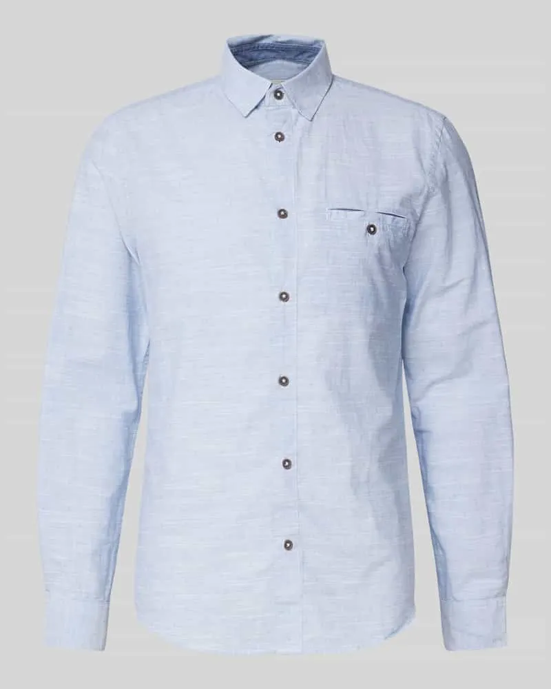 Tom Tailor Regular Fit Freizeithemd aus reiner Baumwolle 