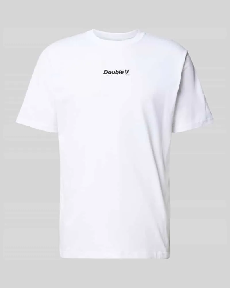 Wood Wood Regular Fit T-Shirt mit Logo-Print Modell 'Ace Weiss