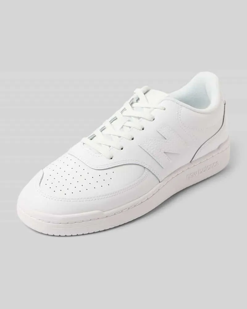 New Balance Sneaker mit Schnürung und Label-Details Modell 'BB80 Weiss