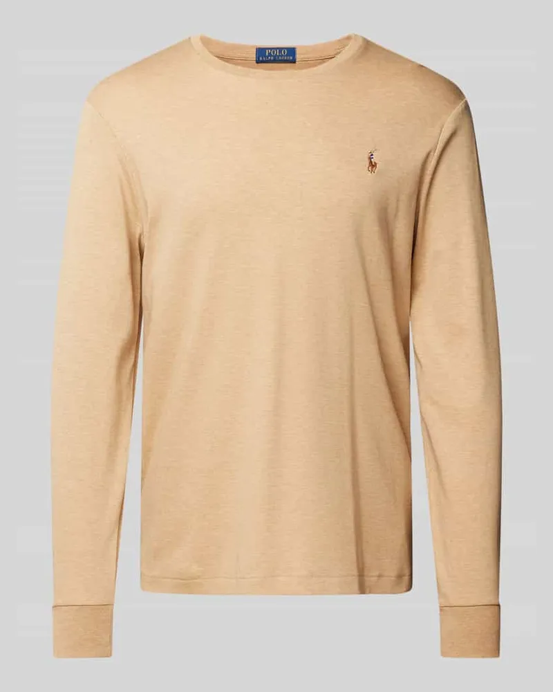 Ralph Lauren Custom Slim Fit Longsleeve mit Rundhalsausschnitt 