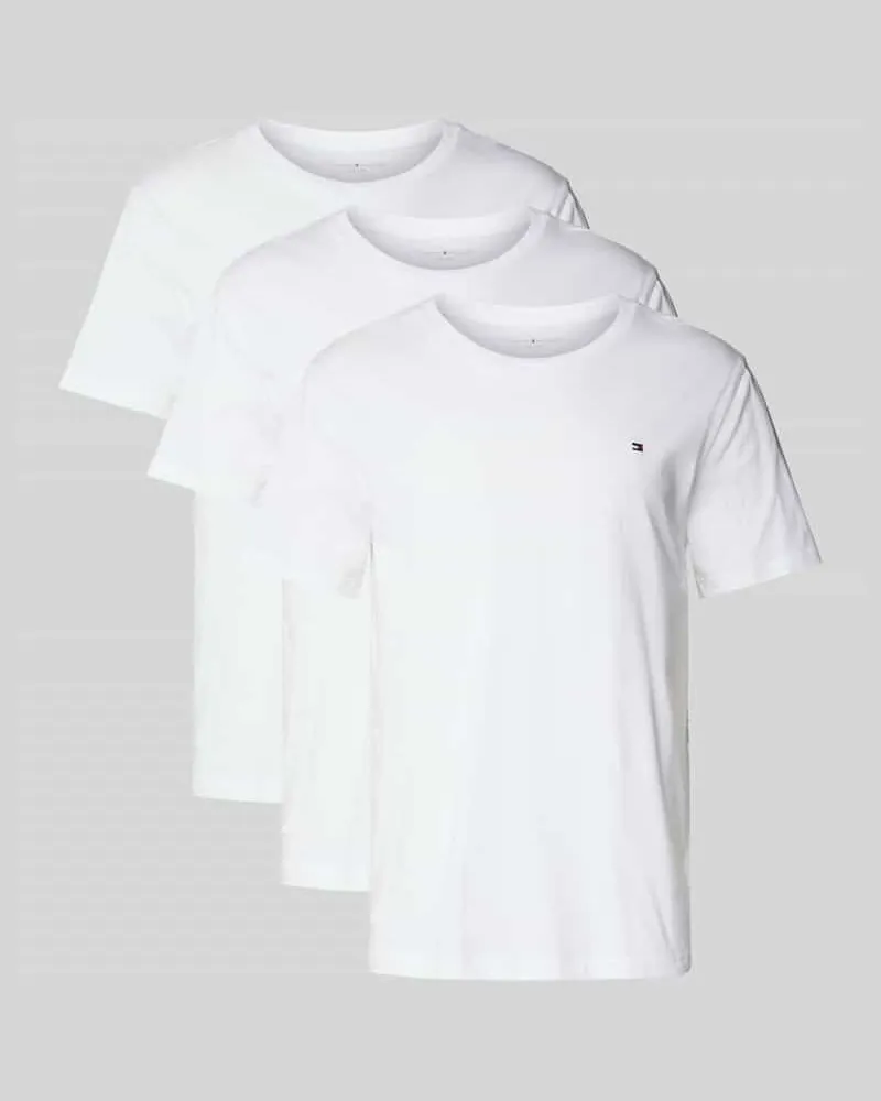 Tommy Hilfiger Regular Fit T-Shirt Set im 3er-Pack Weiss