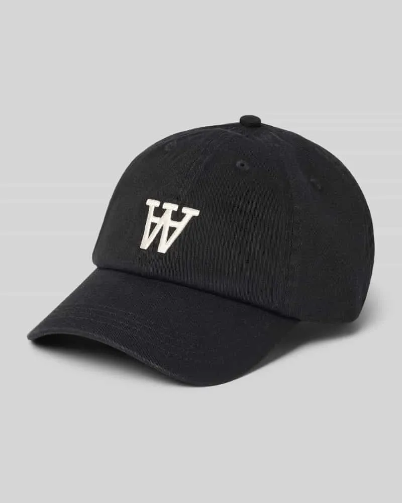 Wood Wood Basecap aus reiner Baumwolle Modell 'ELI Black