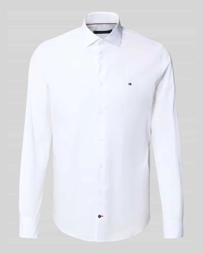Tommy Hilfiger Slim Fit Businesshemd aus Baumwoll-Mix 