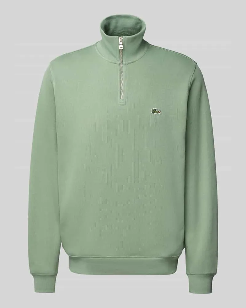 Lacoste Regular Fit Troyer aus reiner Baumwolle 