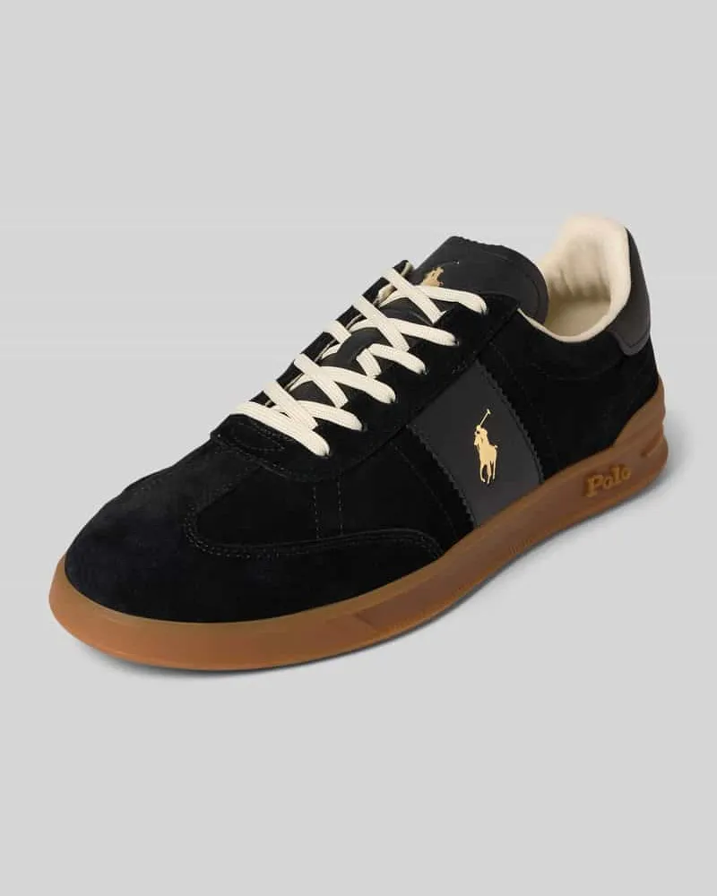 Ralph Lauren Ledersneaker mit Logo-Detail 