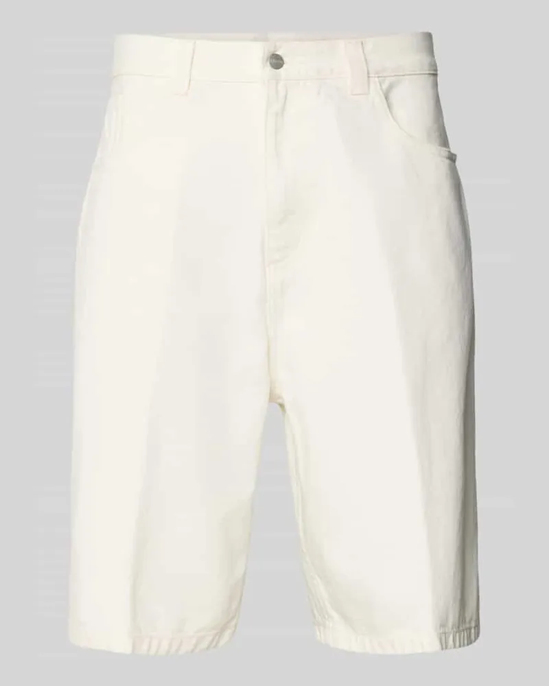 Carhartt WIP Jeansshorts mit Eingrifftaschen Modell 'BRANDON Weiss