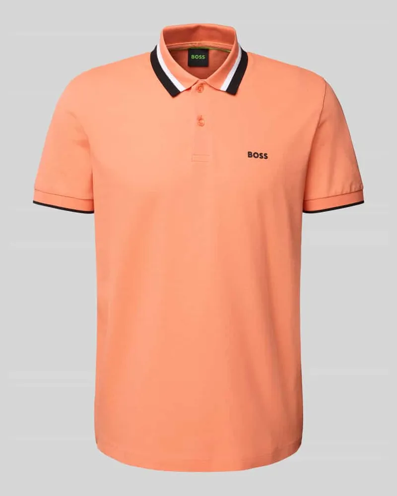 HUGO BOSS Regular Fit Poloshirt mit Label-Print Modell 'Paddy 