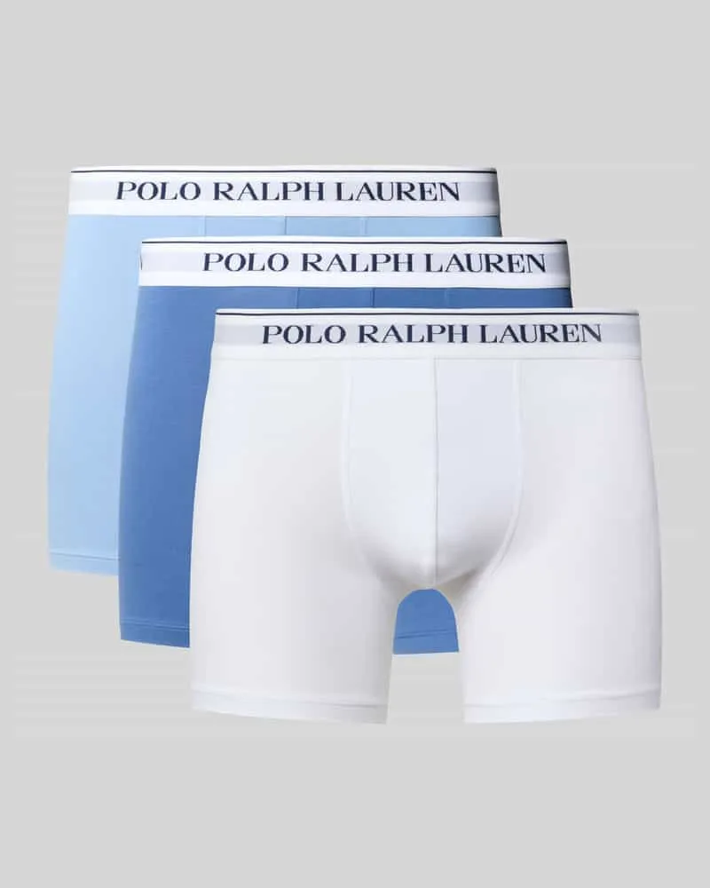 Ralph Lauren Trunks aus Baumwoll-Mix im 3er-Pack Bleu