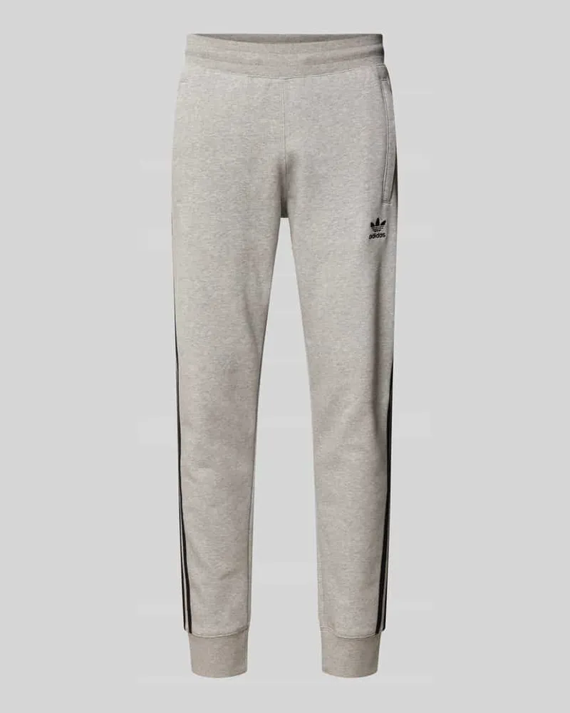 adidas Sweatpants mit elastischem Bund Mittelgrau