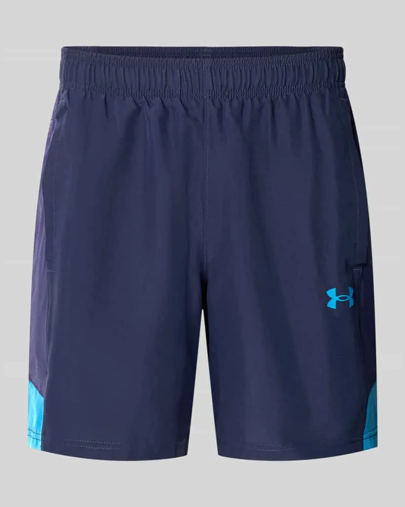 Under Armour Regular Fit Sportshorts mit elastischem Bund Modell 'UTILITY Marine