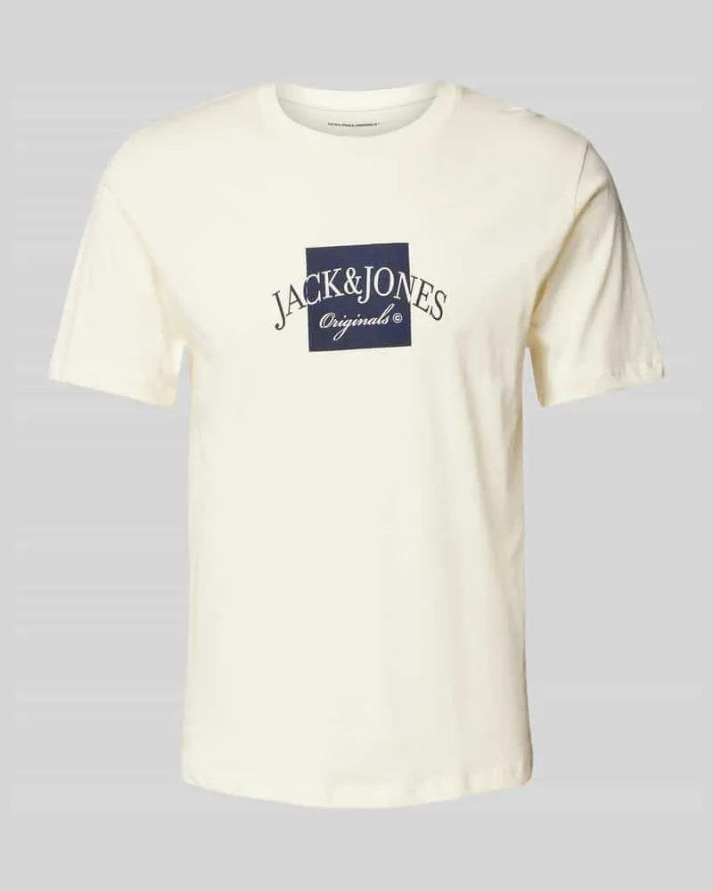 Jack & Jones T-Shirt mit Label-Print Modell 'BOSTON 