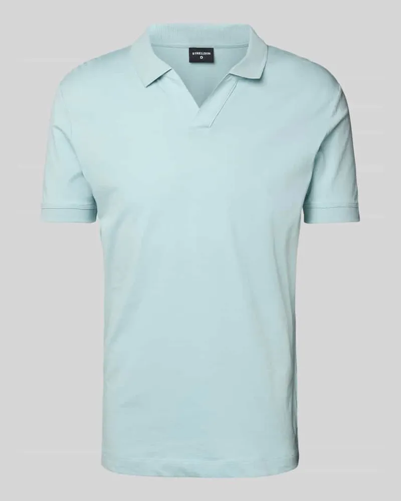 Strellson Poloshirt mit gerippten Abschlüssen Modell 'Clark 