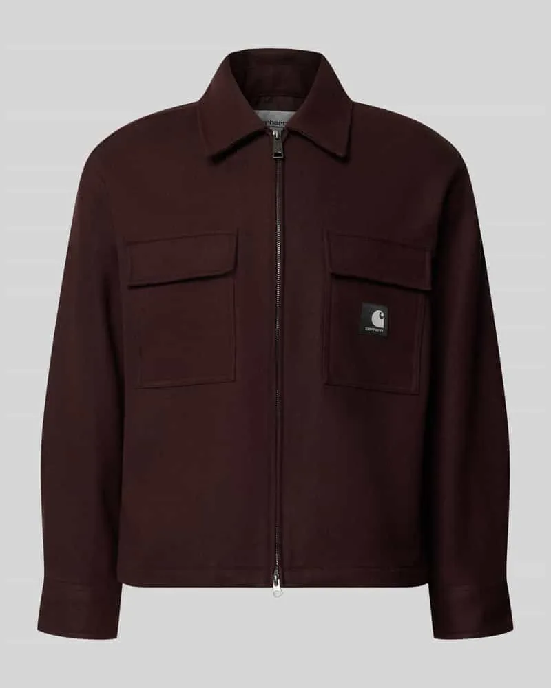 Carhartt WIP Jacke mit Brusttaschen Modell 'Atoka Dunkelrot
