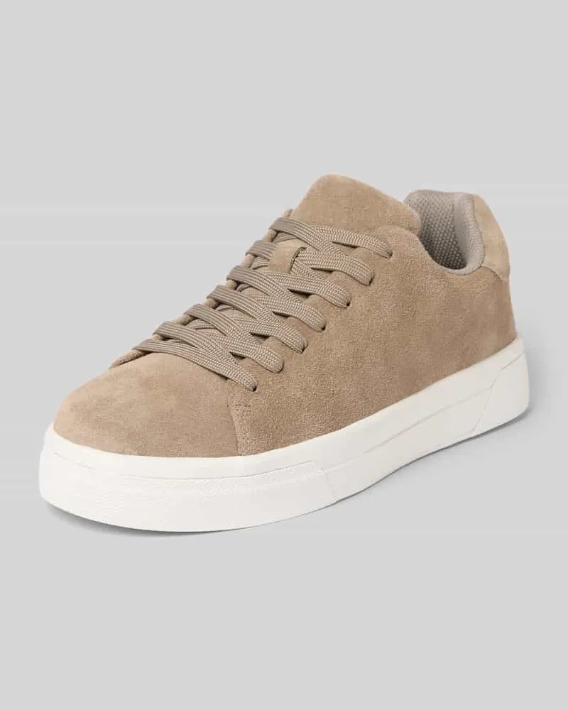 Selected Homme Low Top Sneaker aus echtem Rindsleder Modell 'DAVID CHUNKY Sand