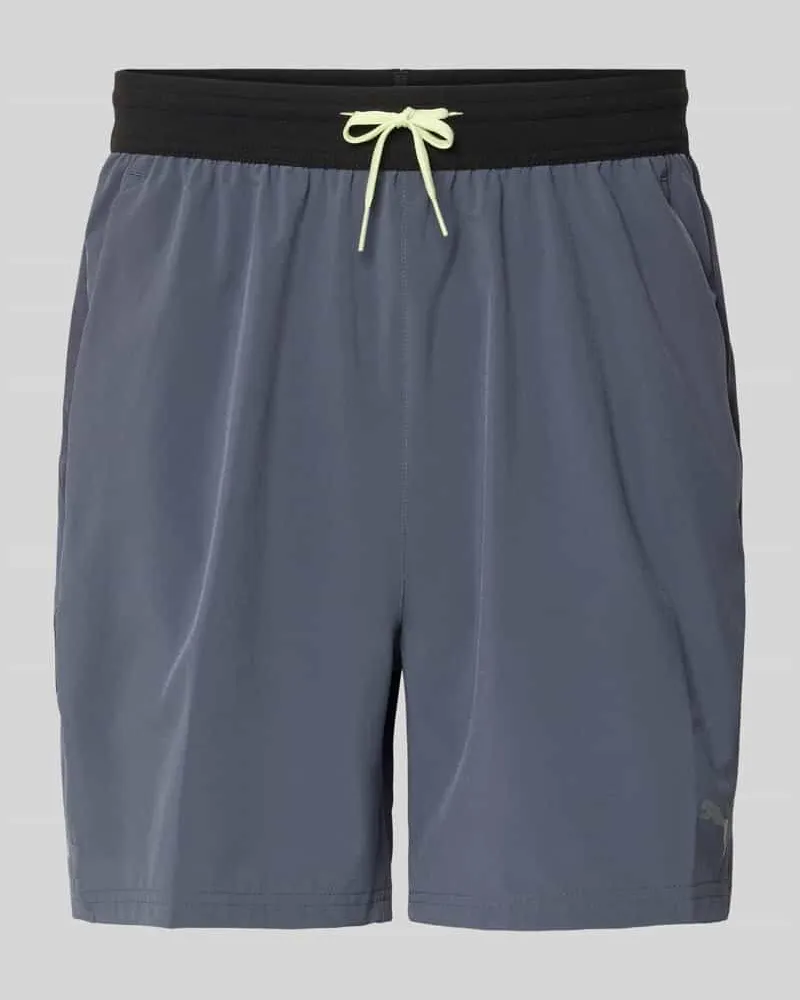 Puma Shorts mit elastischem Bund und Logo Anthrazit