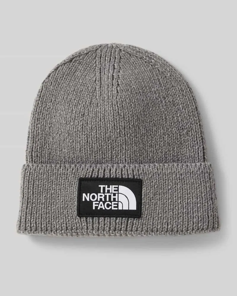 The North Face Beanie in Strick-Optik mit Logo-Patch Modell 'Box 