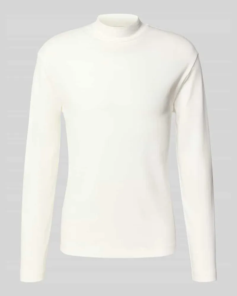 Drykorn Longsleeve mit Stehkragen Modell 'MORITZO Weiss