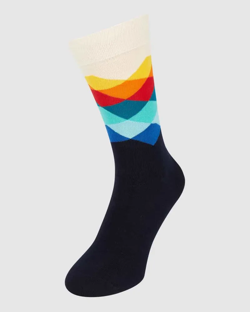 Happy Socks Socken mit grafischem Muster Modell 'Faded Diamond 