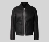 Regular Fit Lederjacke aus echtem Lammfell Modell 'MAFERO