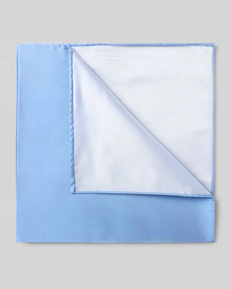 Blick Einstecktuch aus reiner Seide Bleu