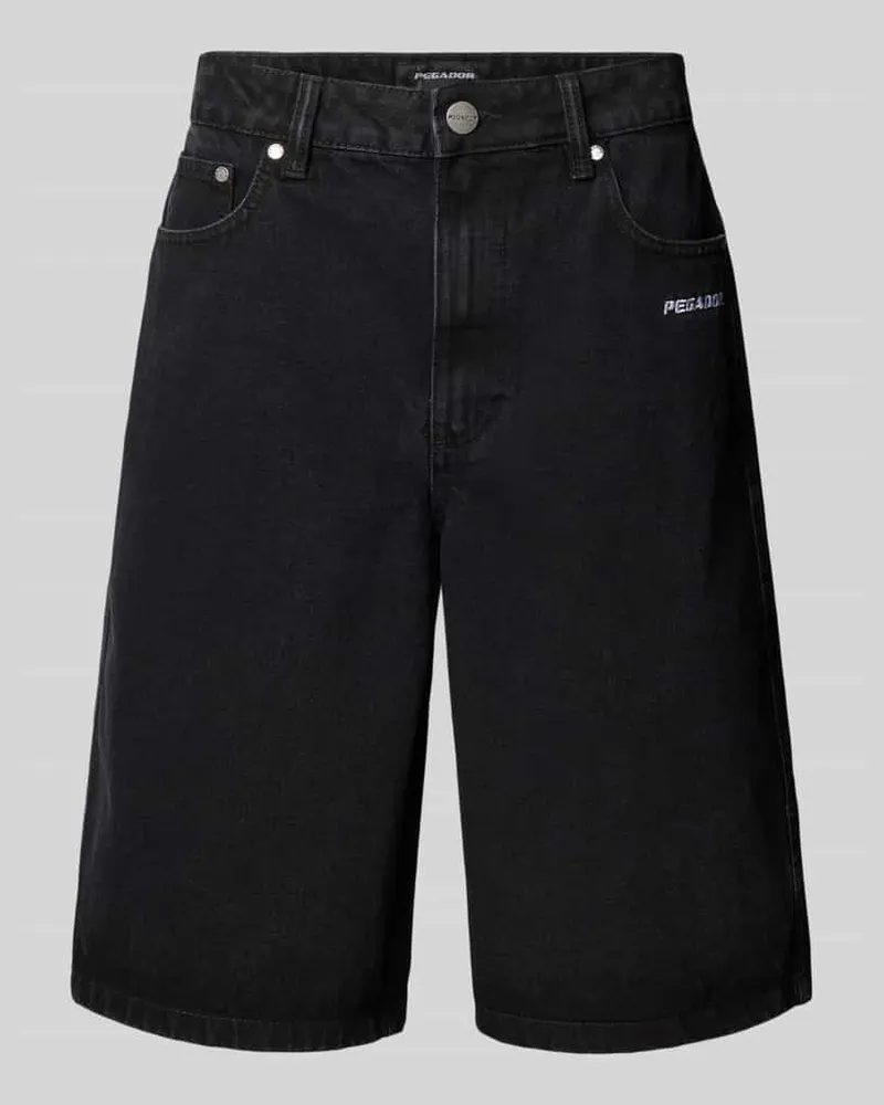 PEGADOR Bermudas mit Label-Stitching Modell 'KOLAR JORTS Black