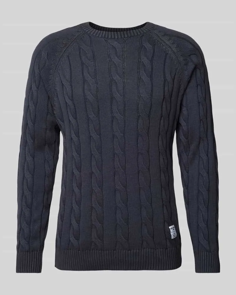 Pepe Jeans Strickpullover mit Zopfmuster Modell 'Camdem 