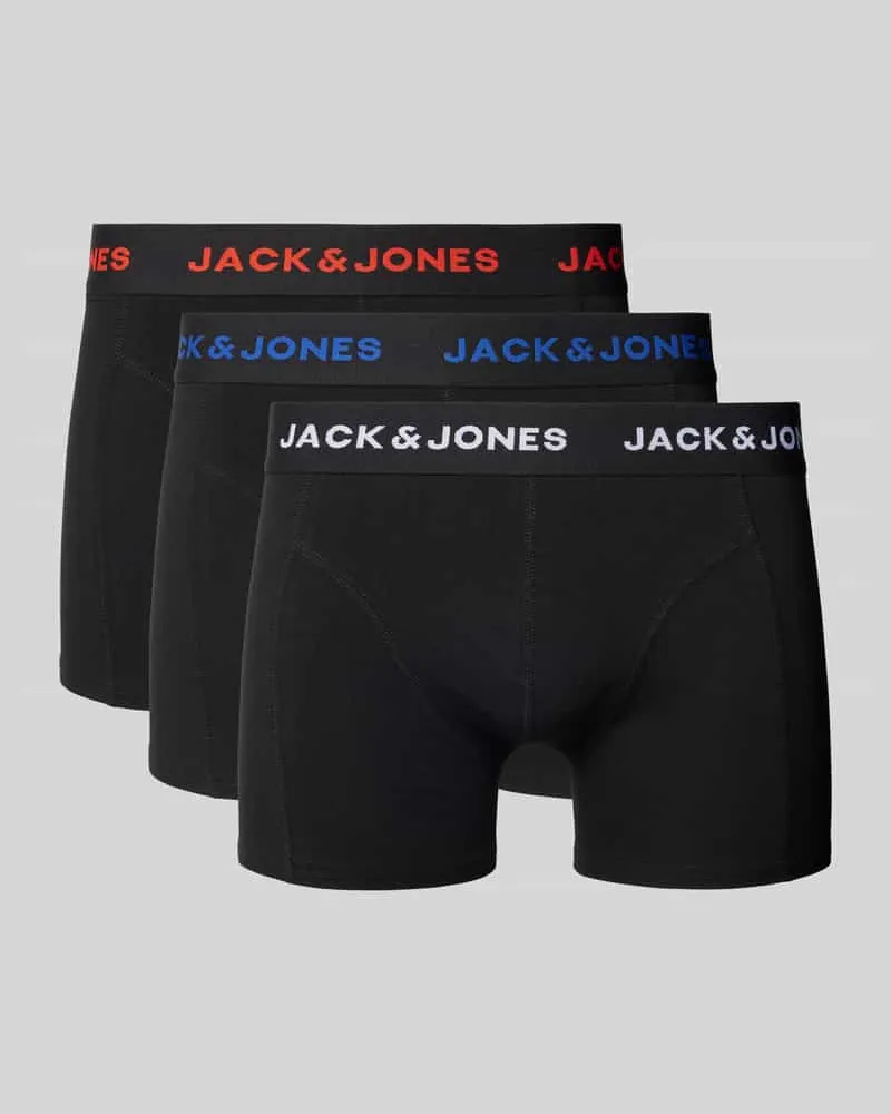 Jack & Jones Trunks mit Teilungsnähten Modell 'BLACK FRIDAY' im 3er-Pack 