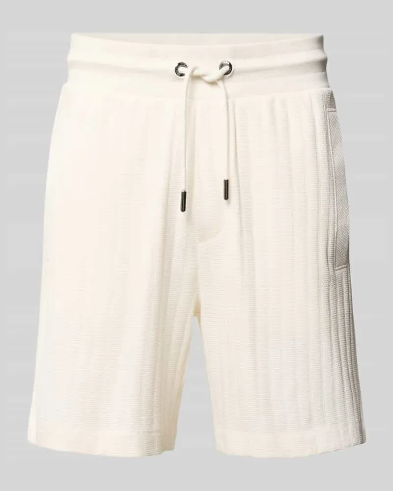 JOOP! Regular Fit Shorts mit Tunnelzug Modell 'JUANITO Offwhite