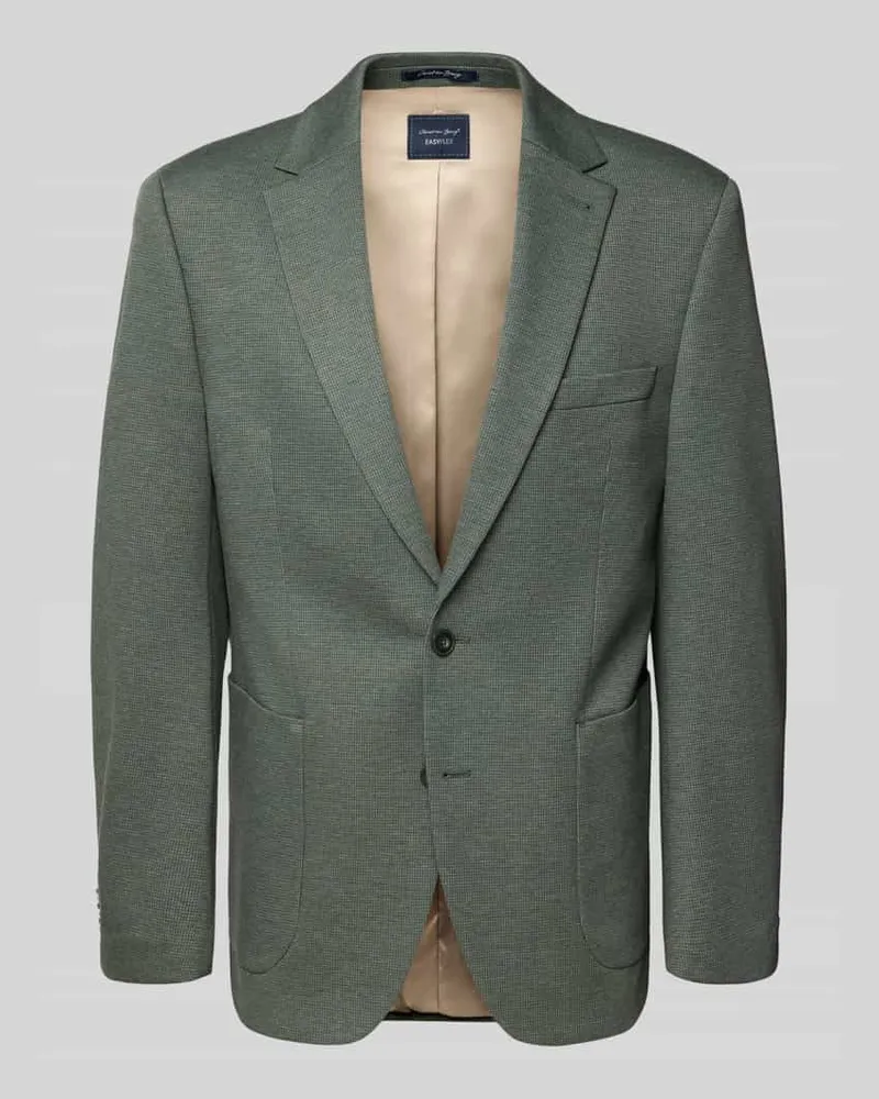 Christian Berg Regular Fit 2-Knopf-Sakko mit Reverskragen Hellgruen