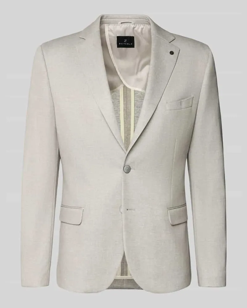 Zuitable Slim Fit 2-Knopf-Sakko mit Pattentaschen Modell 'Nick Sand