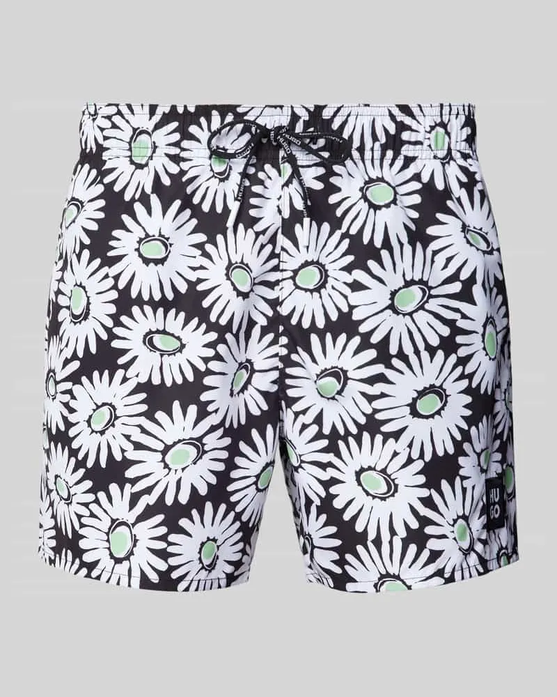 HUGO BOSS Relaxed Fit Badeshorts mit Label-Patch Modell 'DAISE 