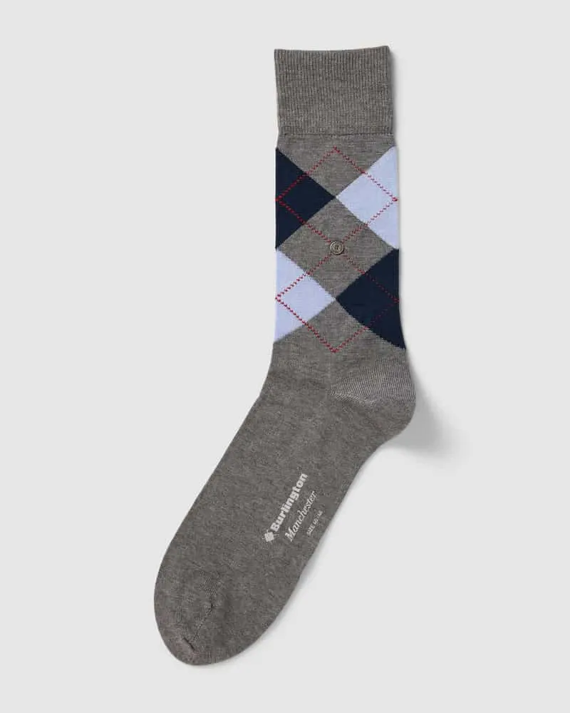 Burlington Socken mit Karomuster Modell 'MANCHESTER 