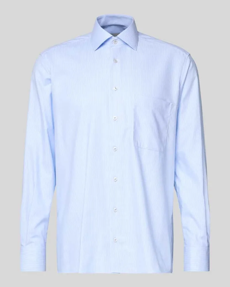 Eterna Comfort Fit Business-Hemd mit Kentkragen Bleu
