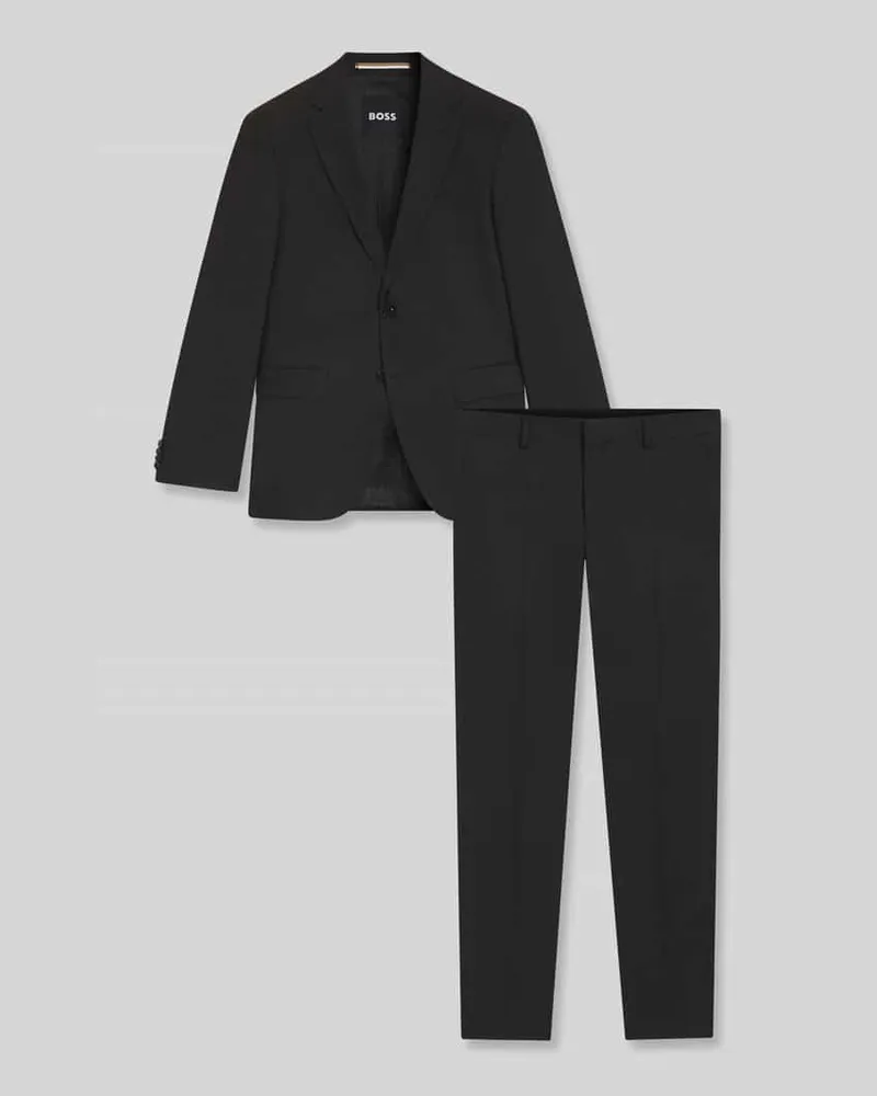 HUGO BOSS Regular Fit Anzug mit Schurwollanteil Modell 'JECKSON 