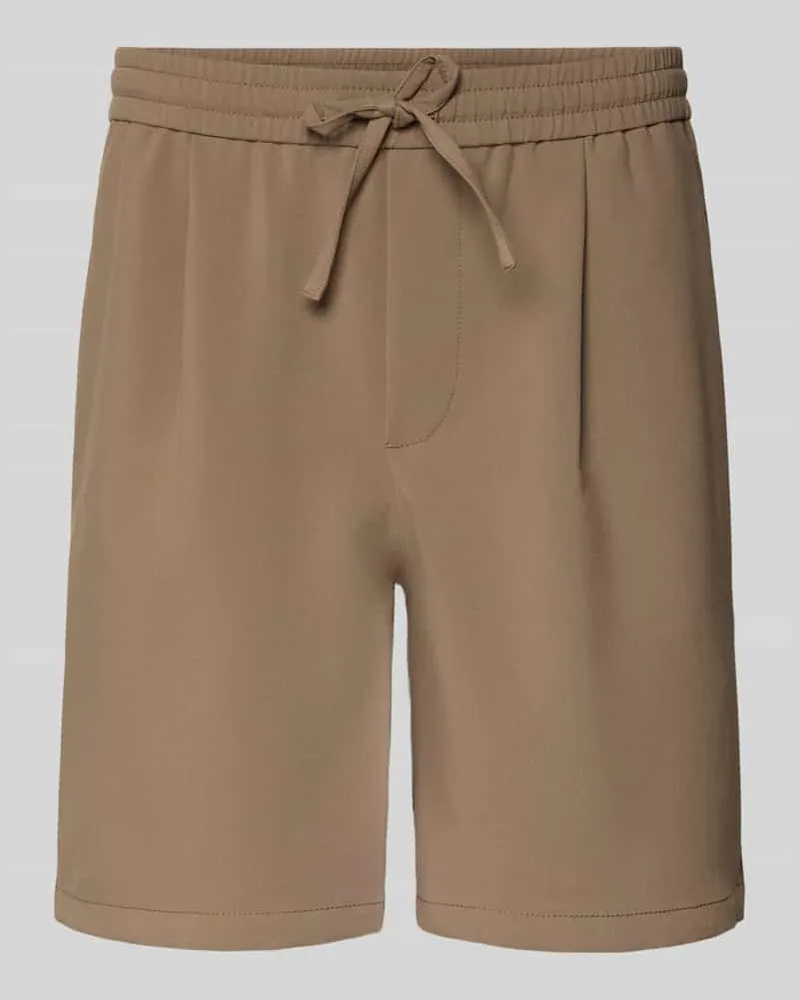 Only & Sons Loose Fit Shorts mit elastischem Bund Modell 'WILL Beige