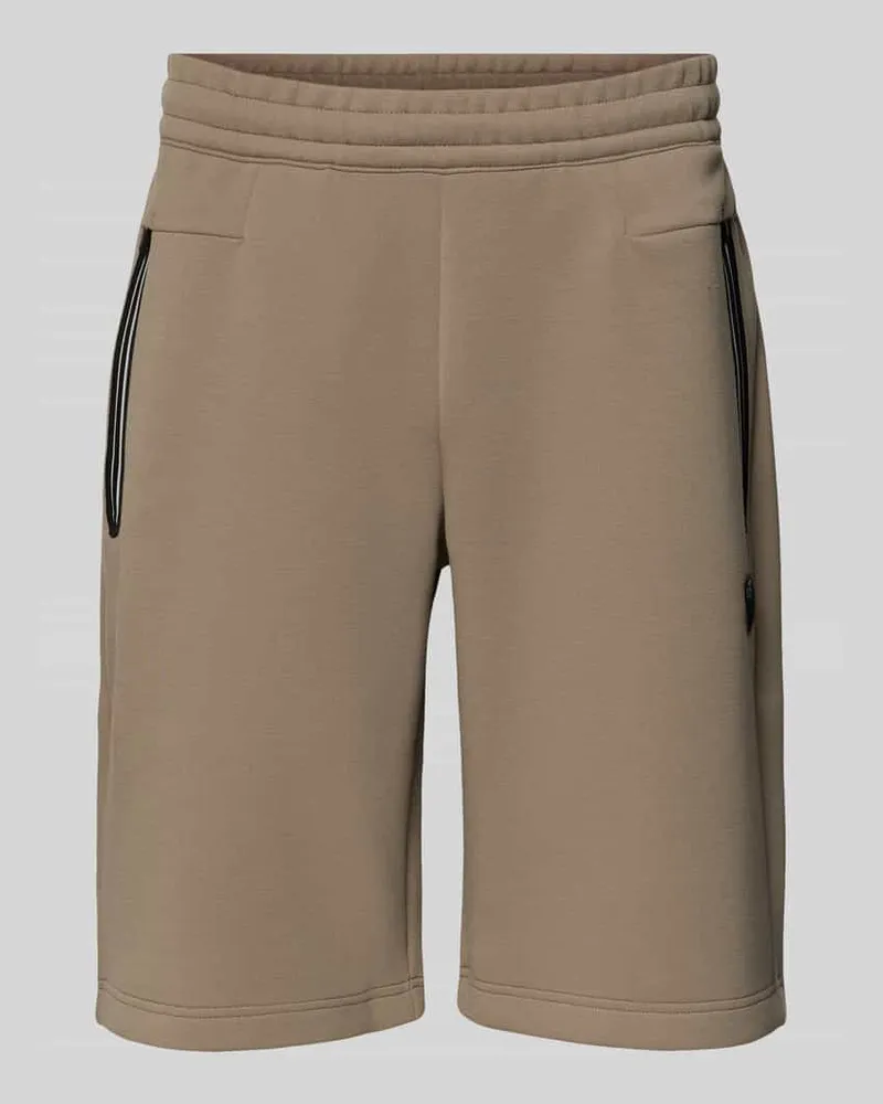EA7 Bermudas mit Reißverschlusstaschen Beige