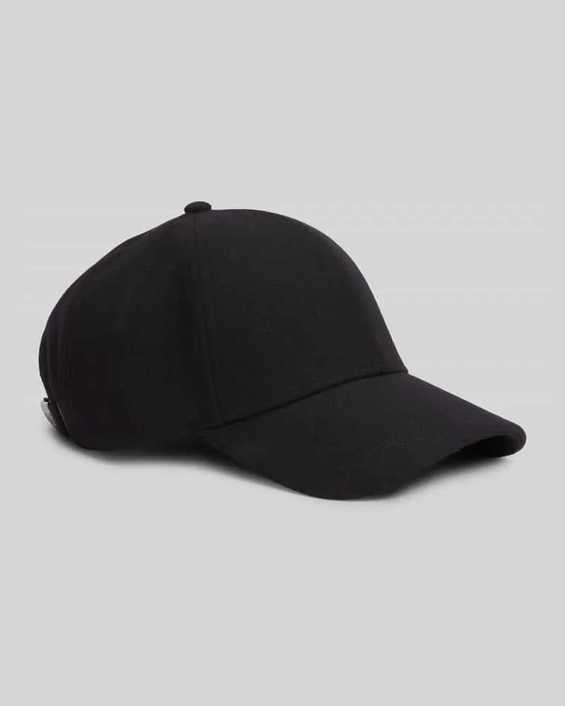 Tommy Hilfiger Cap aus Woll-Mix Modell '6 PANEL MELTON CAP Black