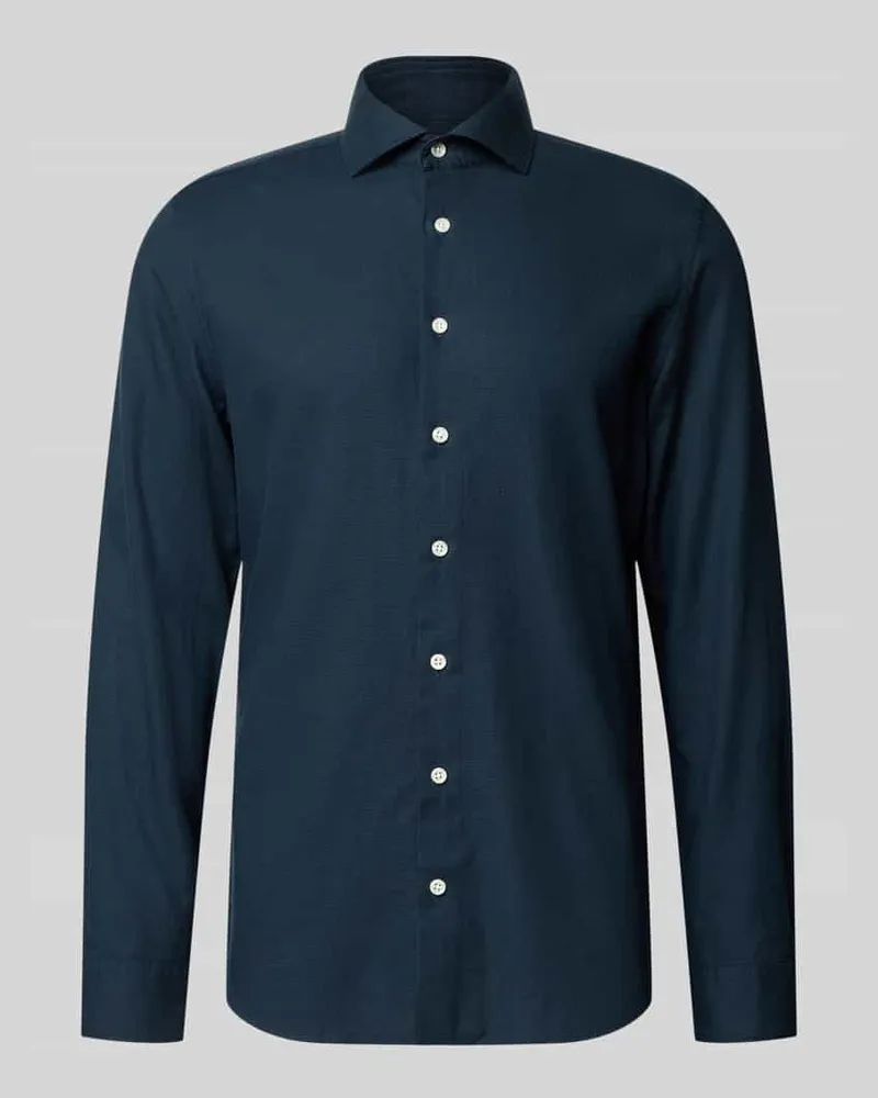 Seidensticker Regular Fit Businesshemd mit Kentkragen Modell 'Casual Marine