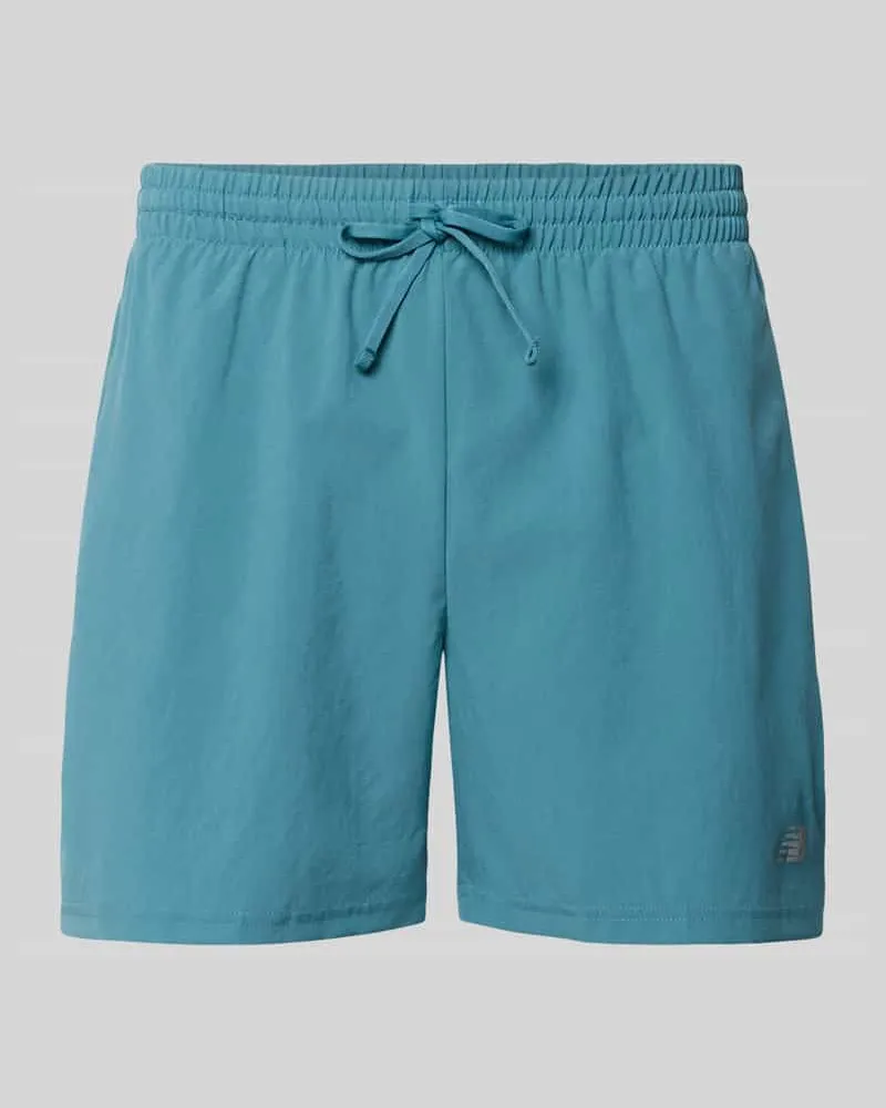 New Balance Shorts mit elastischem Bund und Logo Petrol