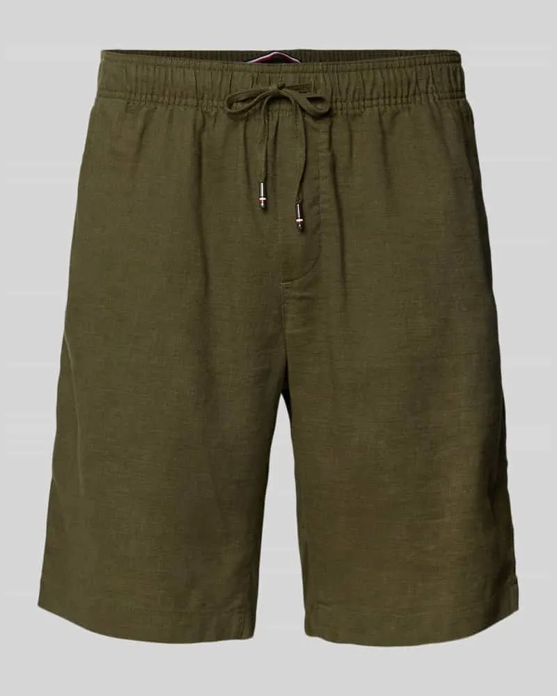 Tommy Hilfiger Relaxed Fit Shorts aus Leinen-Mix 