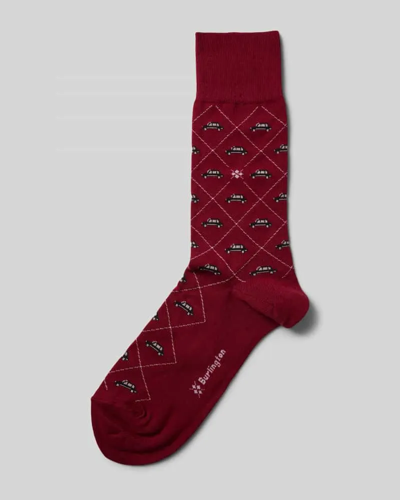 Burlington Socken mit Label-Print 